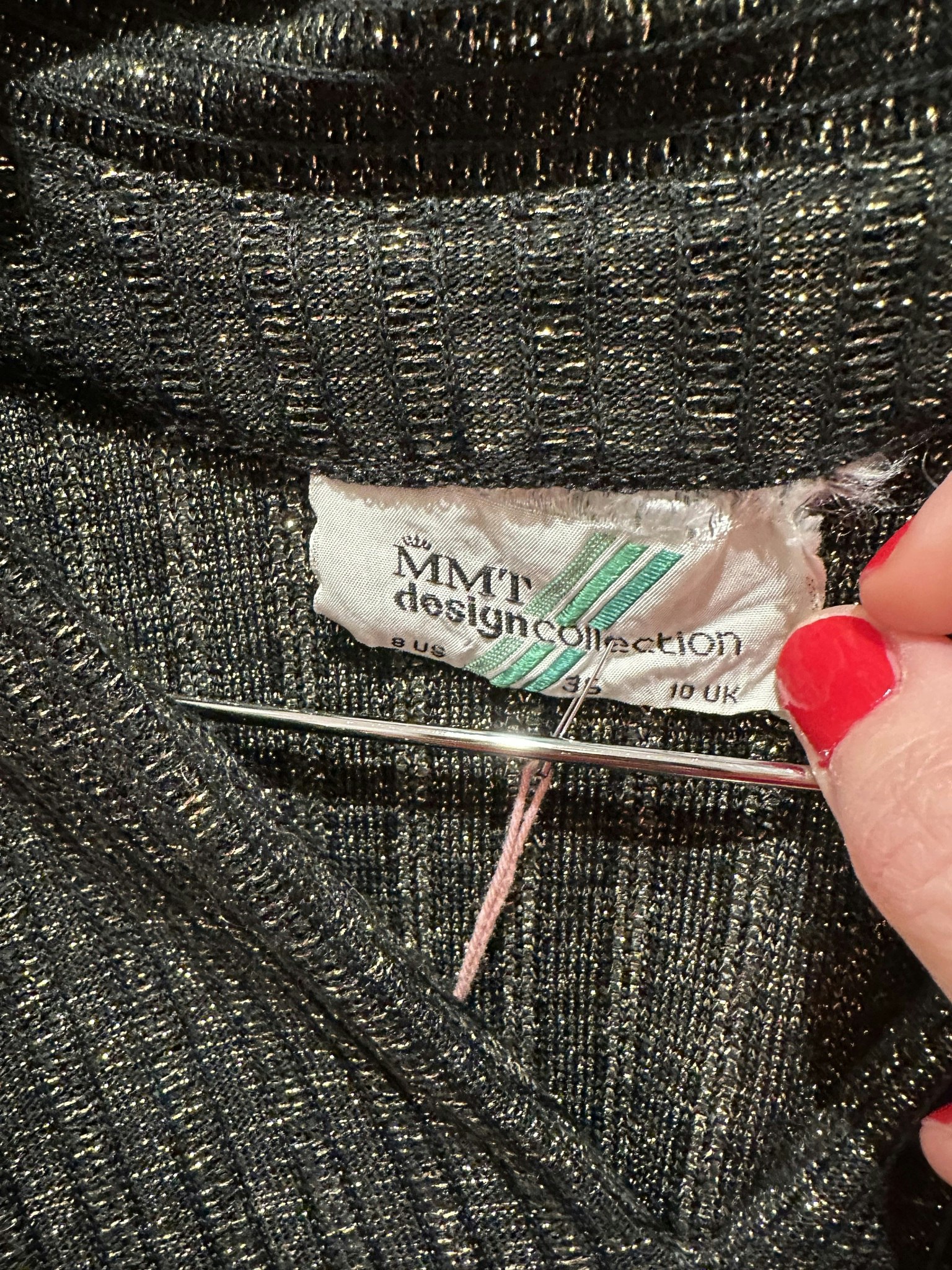 Vintage set i guld och mörkbrunt
