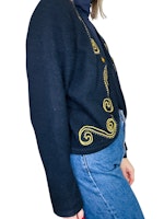 Vintage kofta i ull/angora