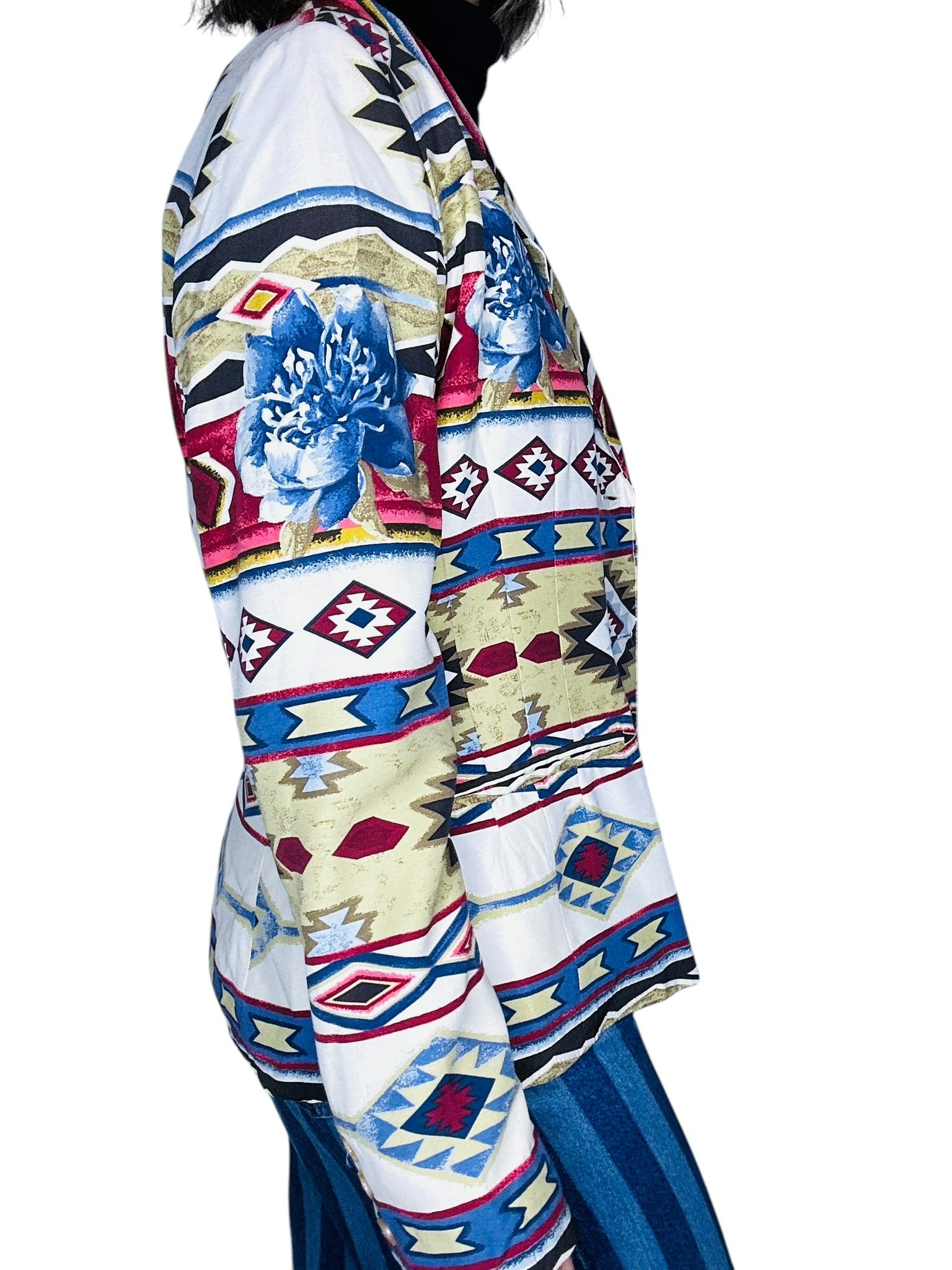 Boho-mönstrad kavaj