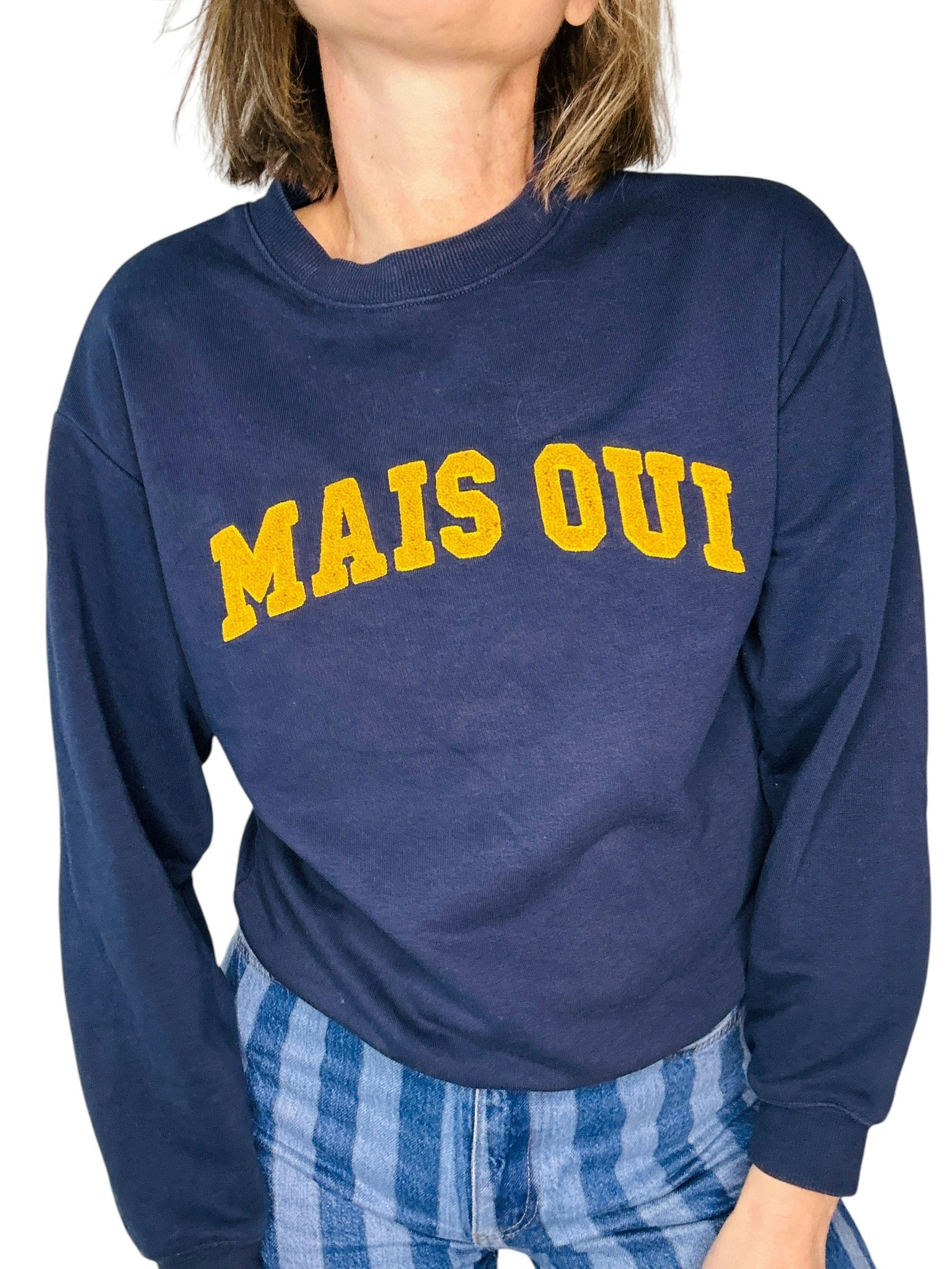 Collegetröja "Mais Oui"