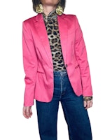 Rosa blazer i bomull