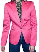 Rosa blazer i bomull