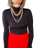 Halsband med flera lager kedjor