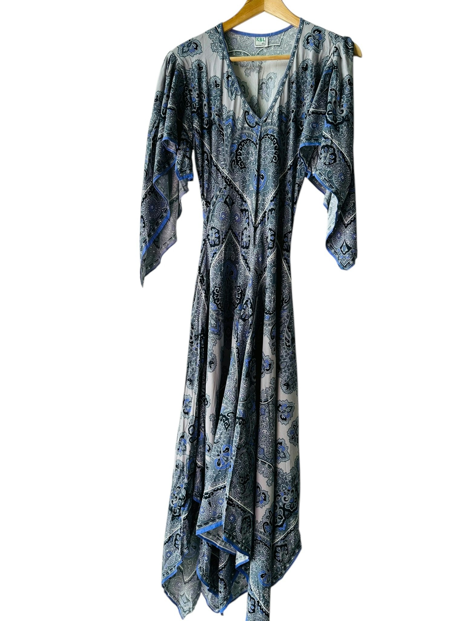 Vintage klänning med scarves-mönster