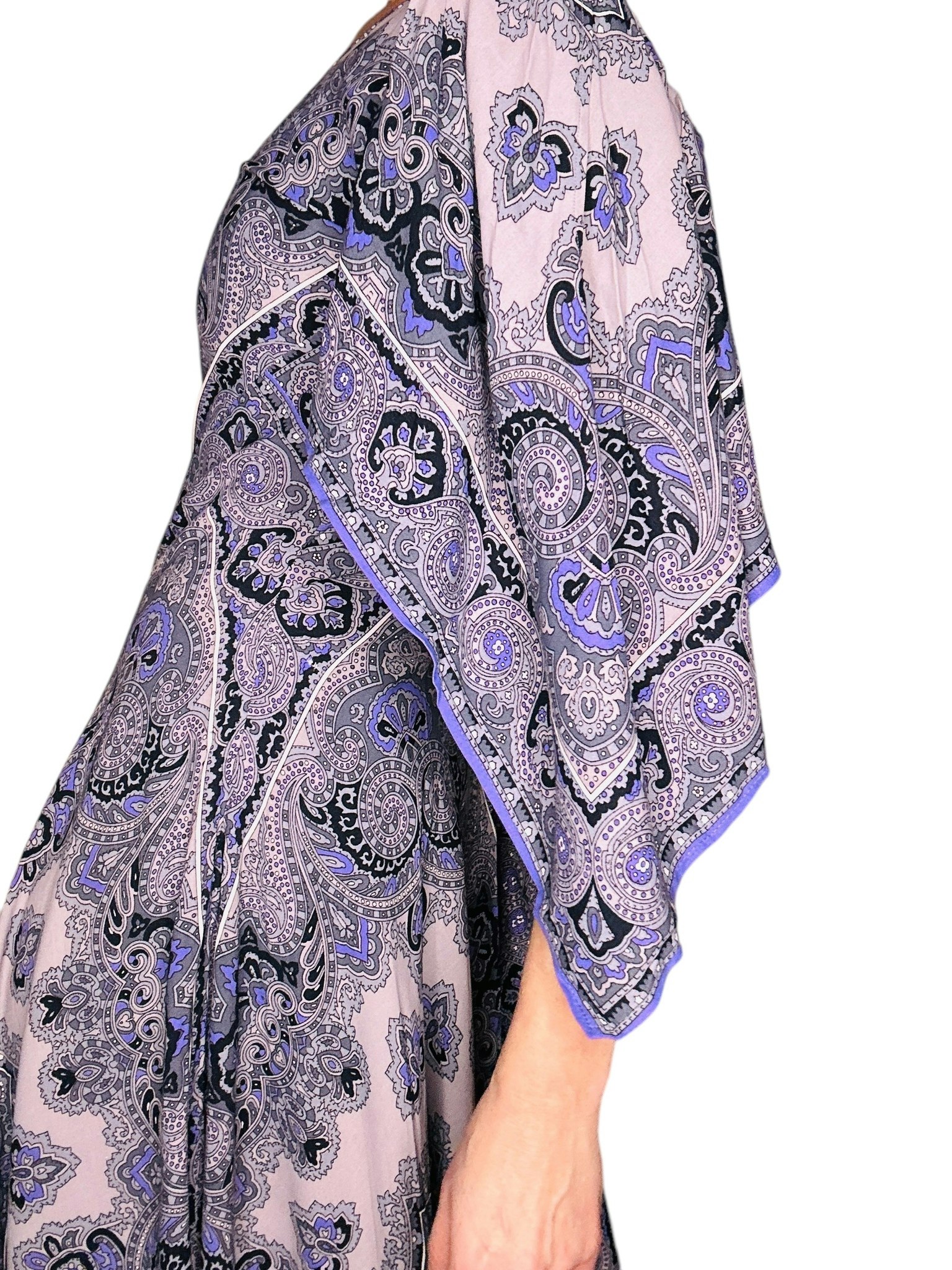 Vintage klänning med scarves-mönster