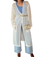 Kimono i nät med paljetter