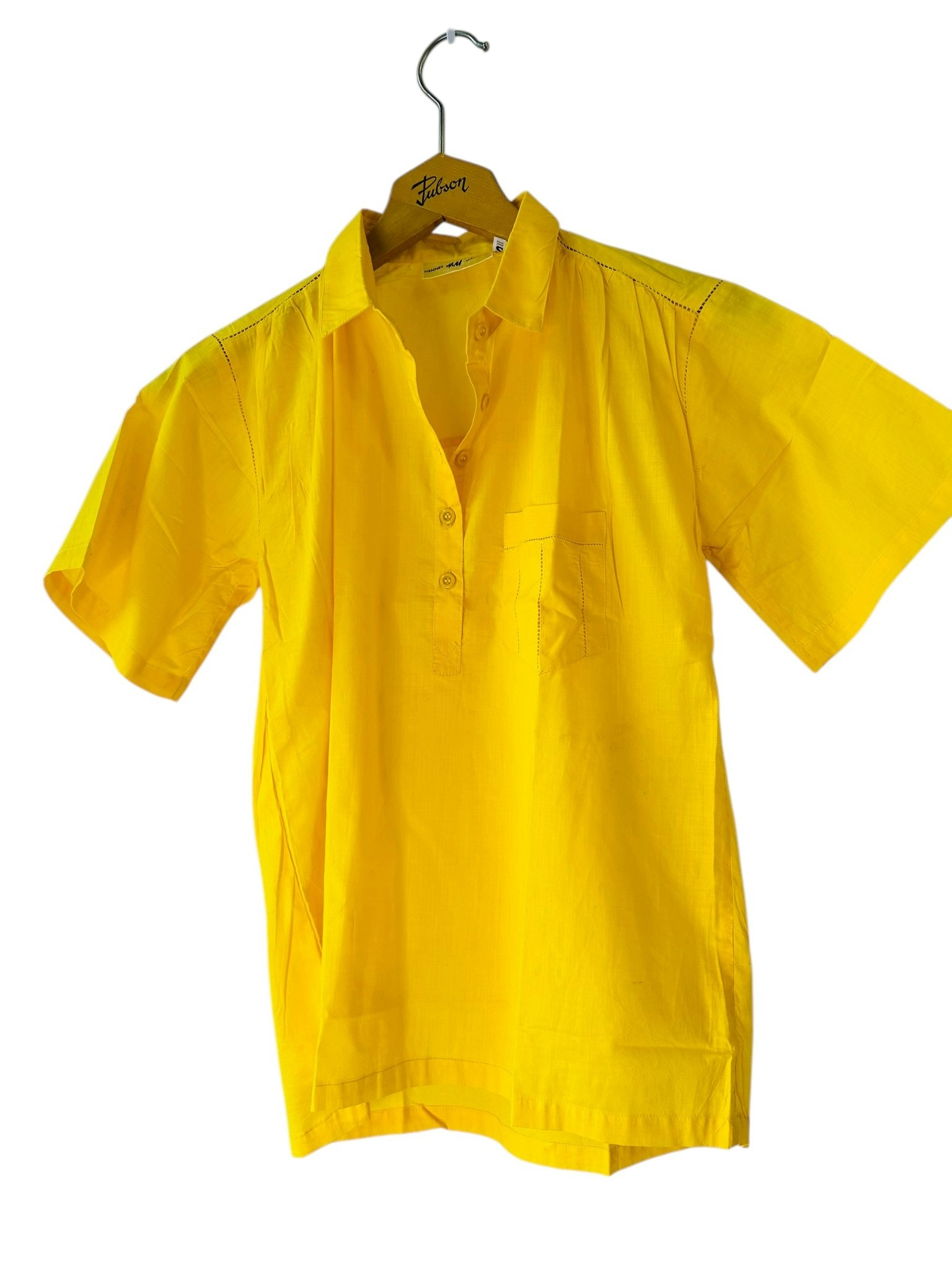 Vintage gul bomullsblus