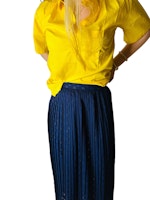 Vintage gul bomullsblus