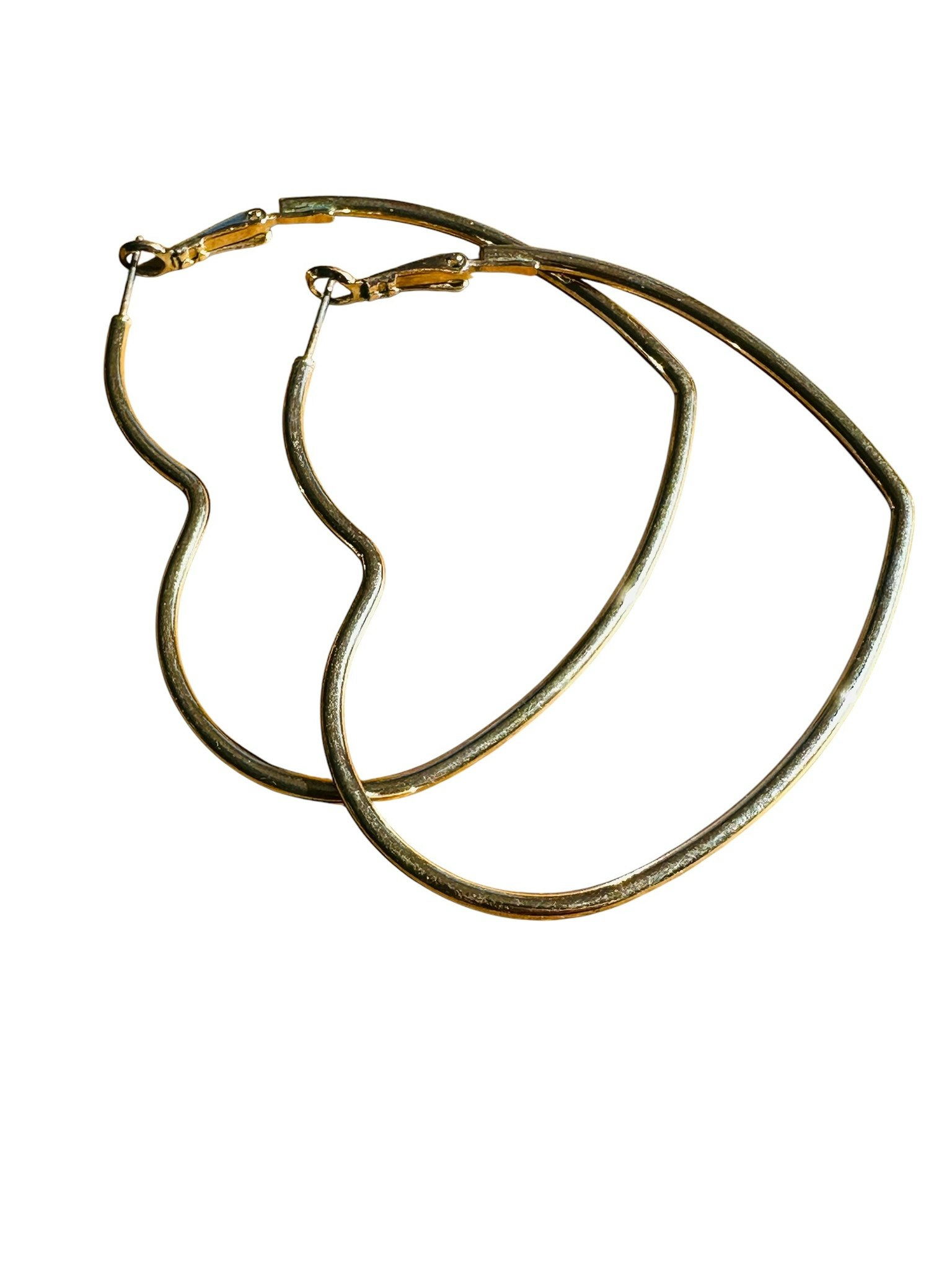 Örhängen hjärtformade hoops
