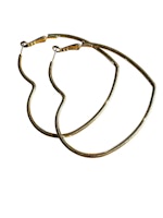 Örhängen hjärtformade hoops