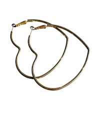 Örhängen hjärtformade hoops
