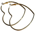 Örhängen hjärtformade hoops