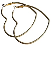Örhängen hjärtformade hoops