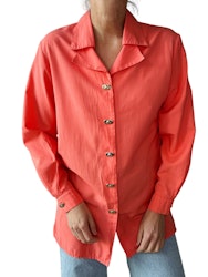 Vintage blus med dubbel krage