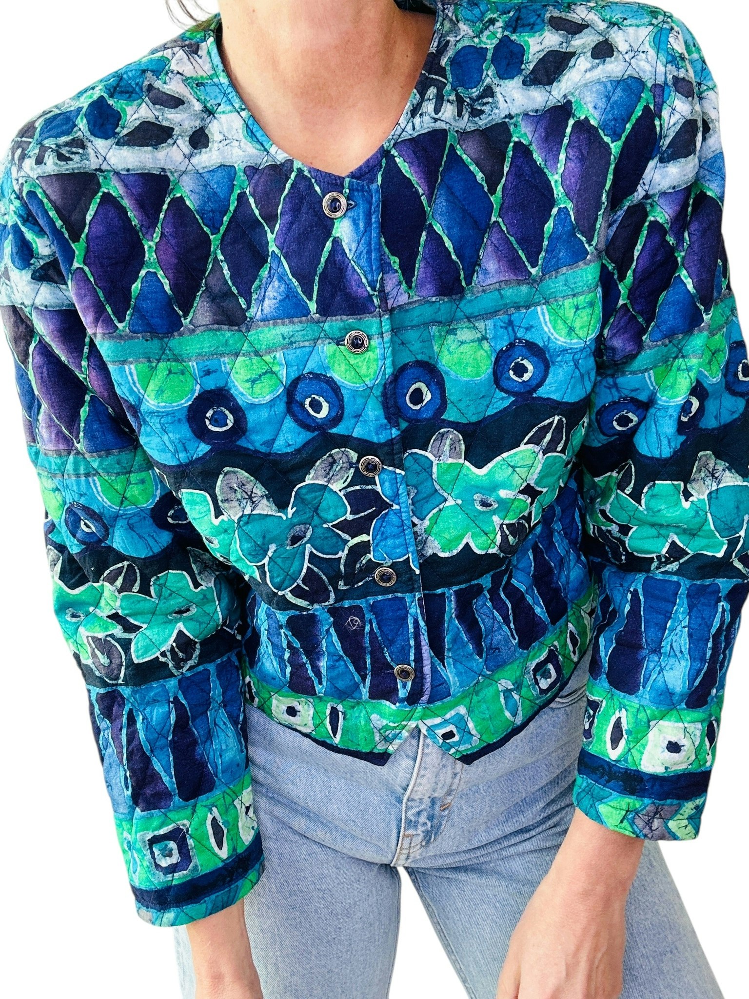 Vintage quiltad jacka