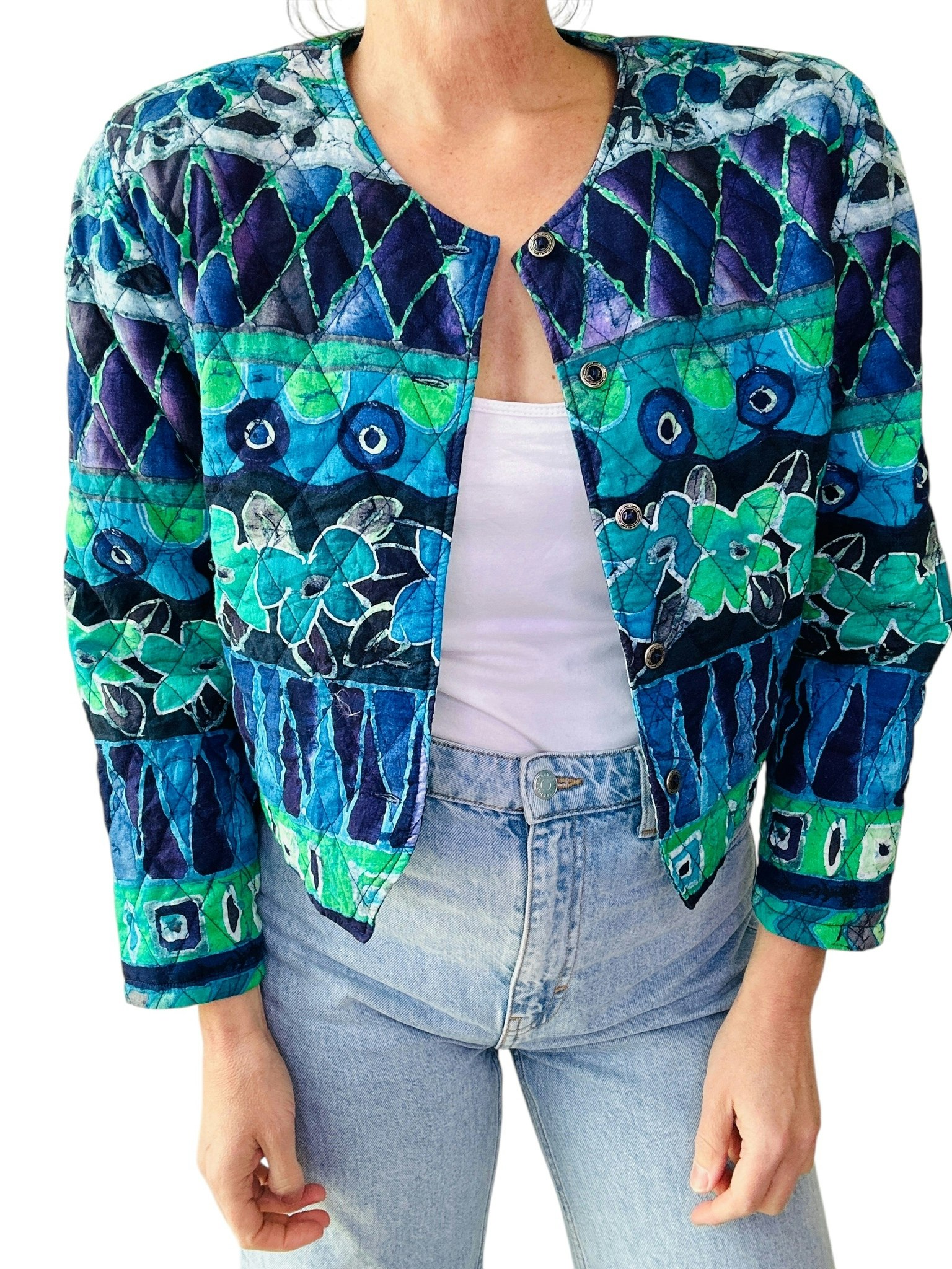 Vintage quiltad jacka