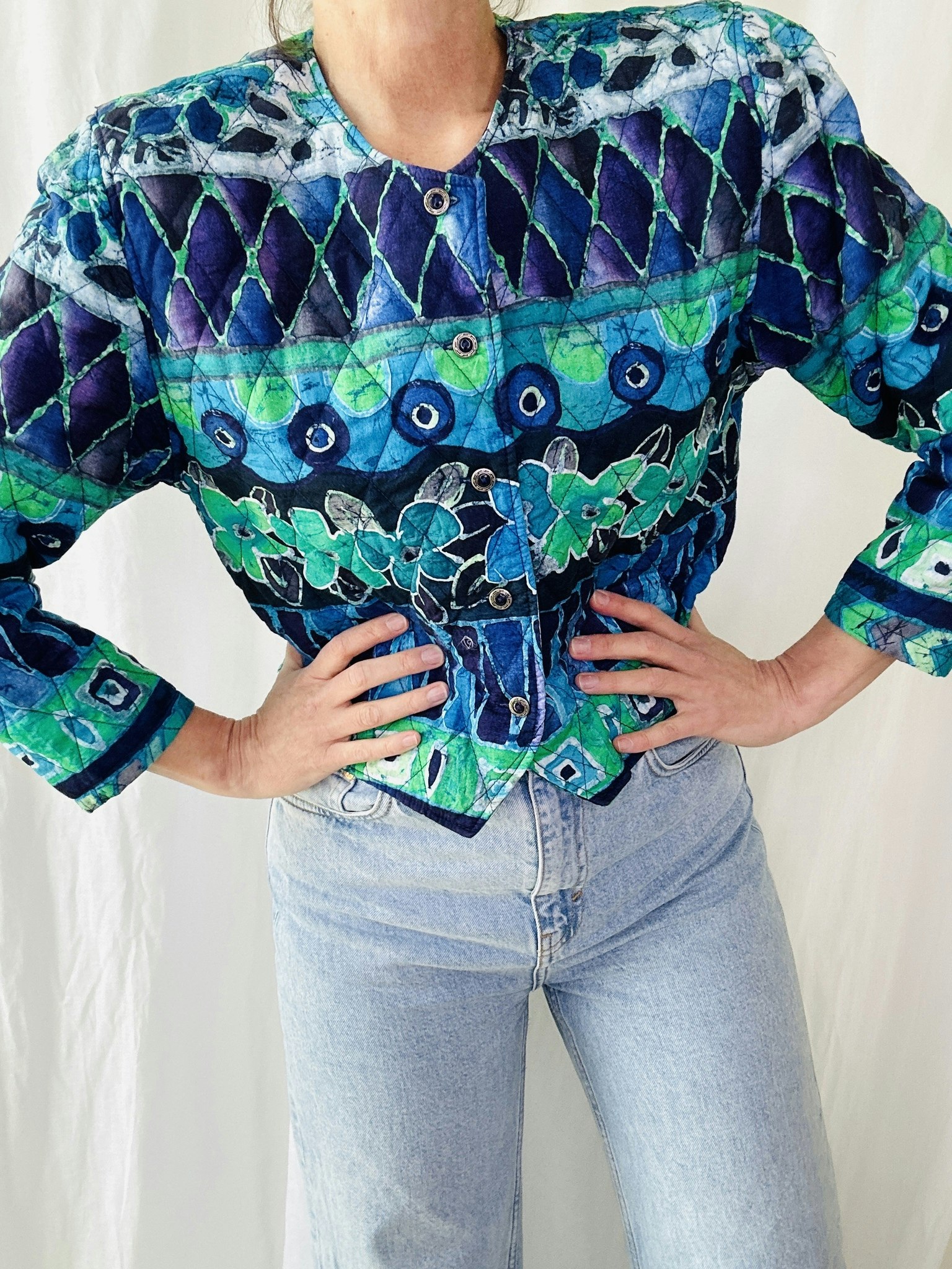 Vintage quiltad jacka