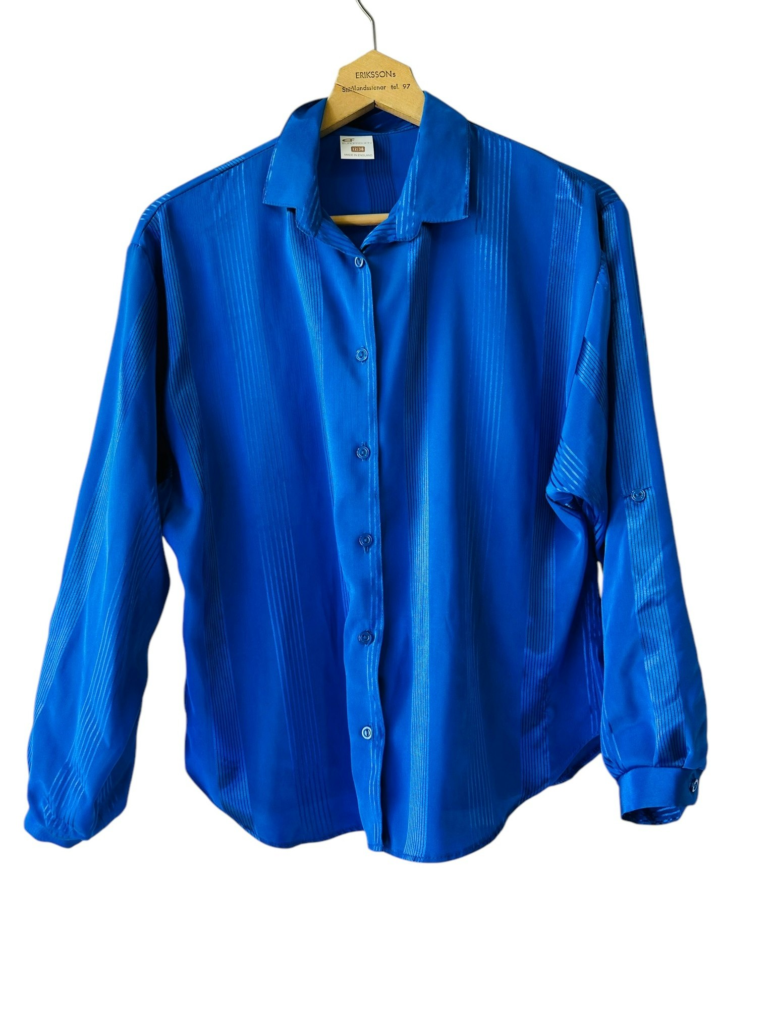 Vintage kornblå blus