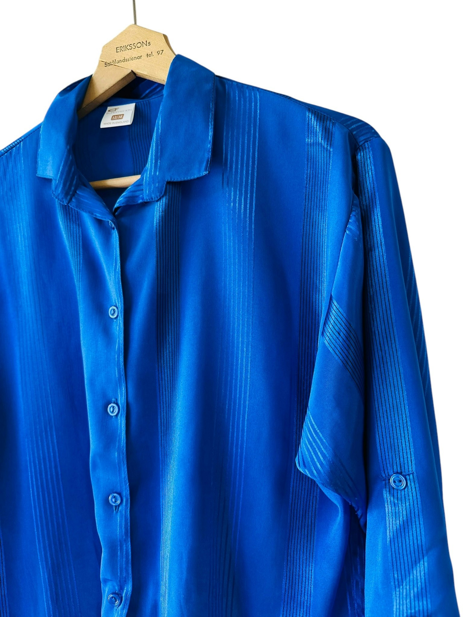 Vintage kornblå blus