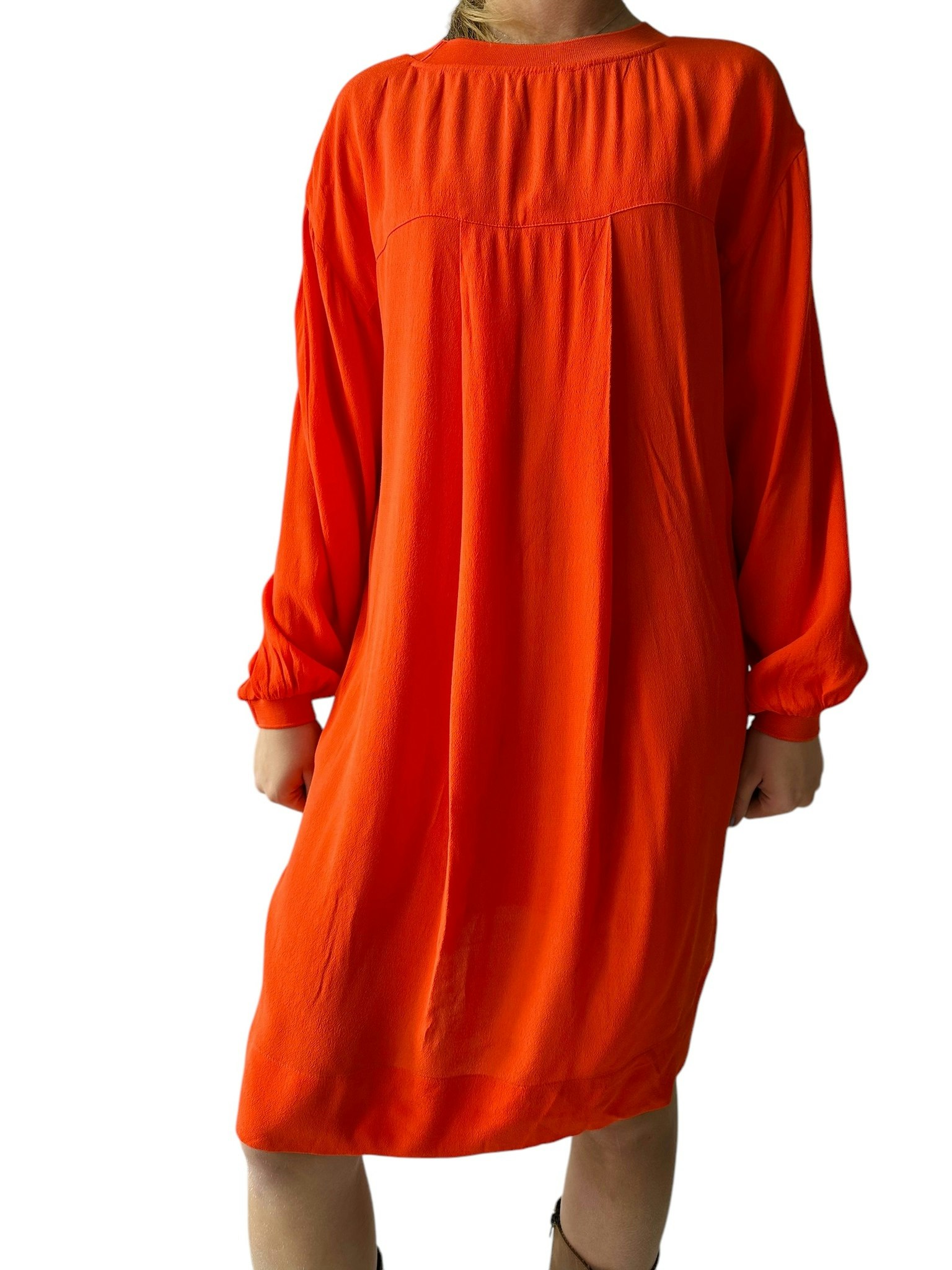 Orange klänning i viskos