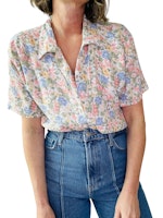 Vintage blus med väst