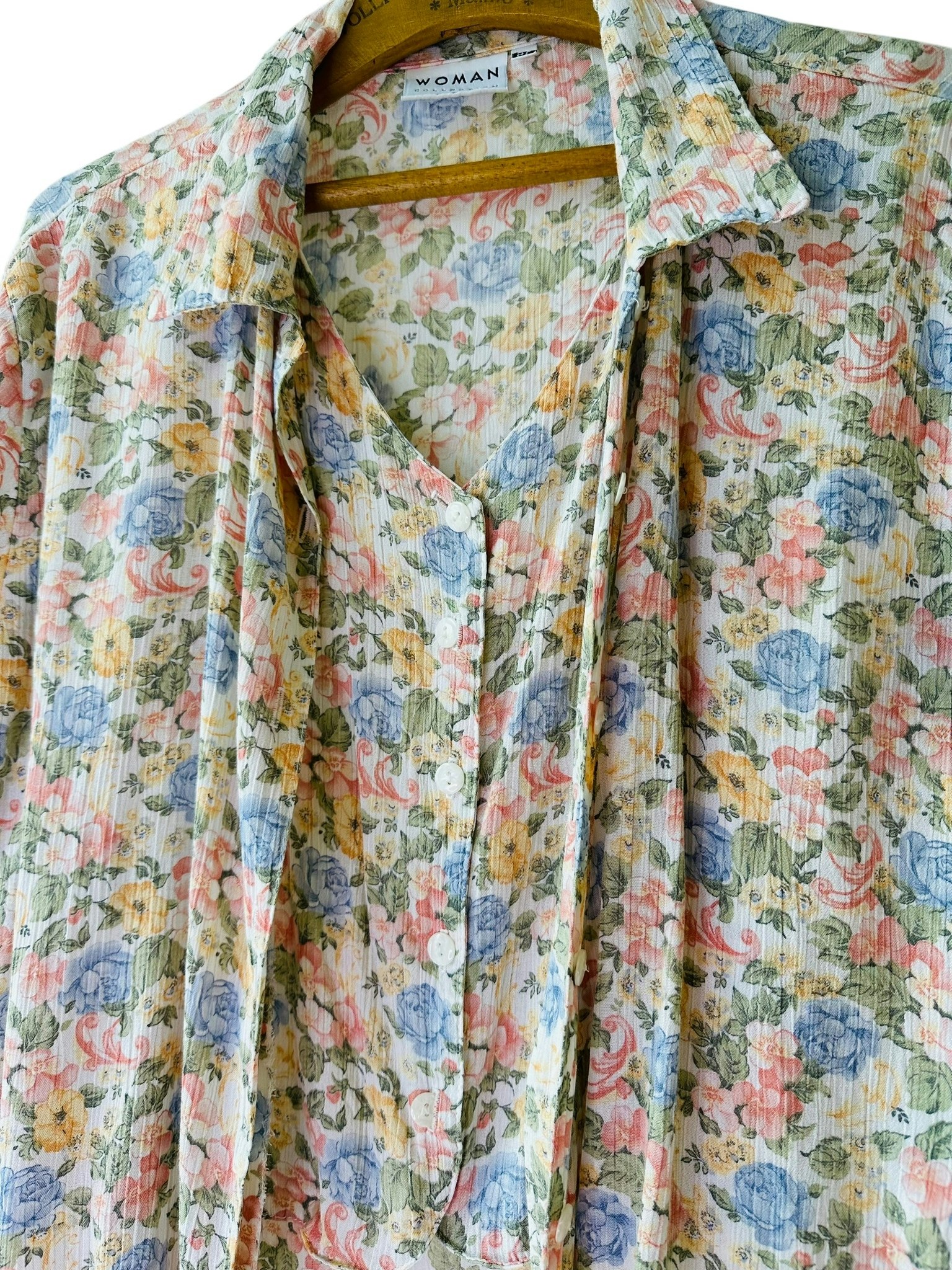Vintage blus med väst