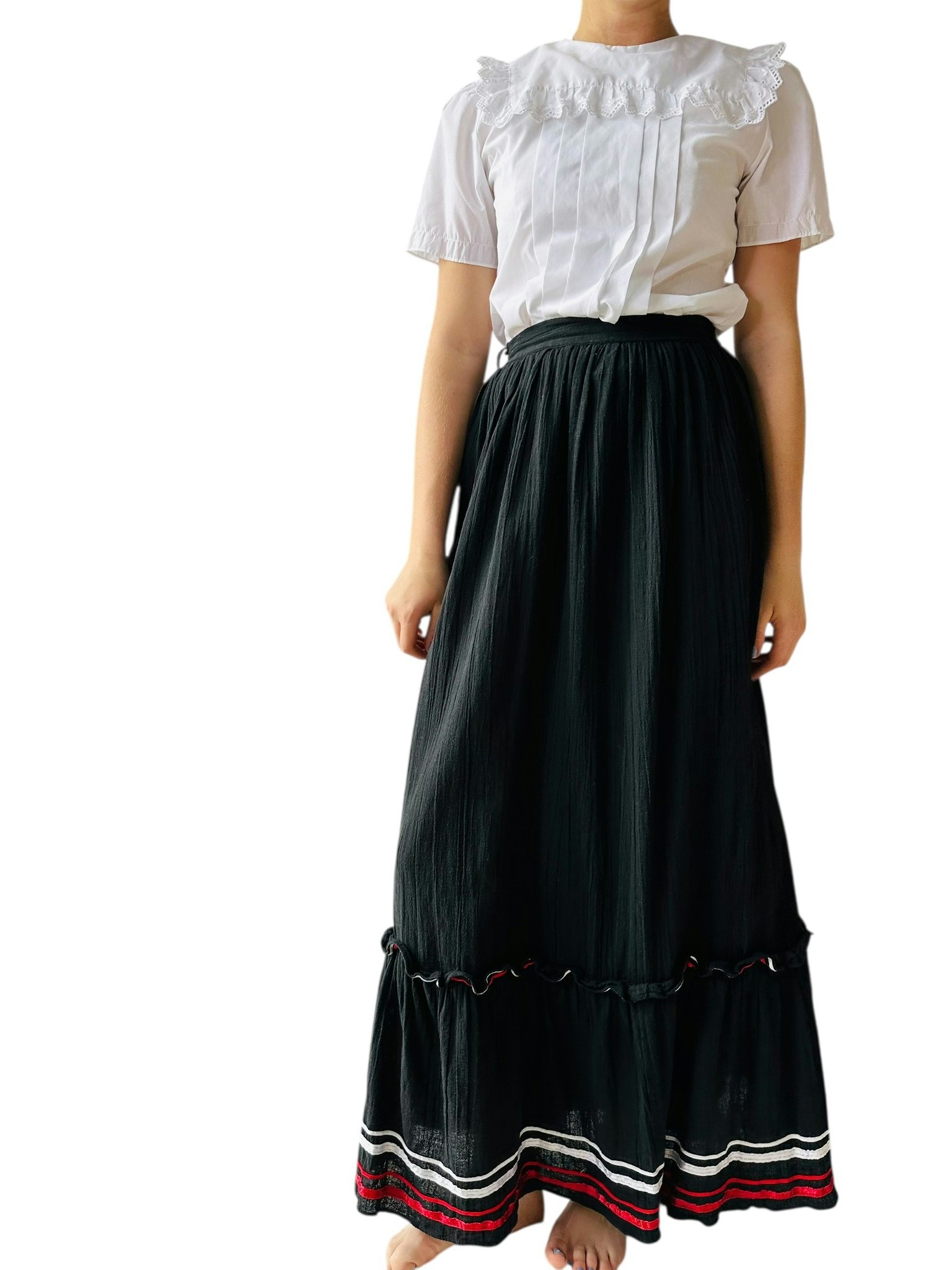 Vintage bohemisk långkjol