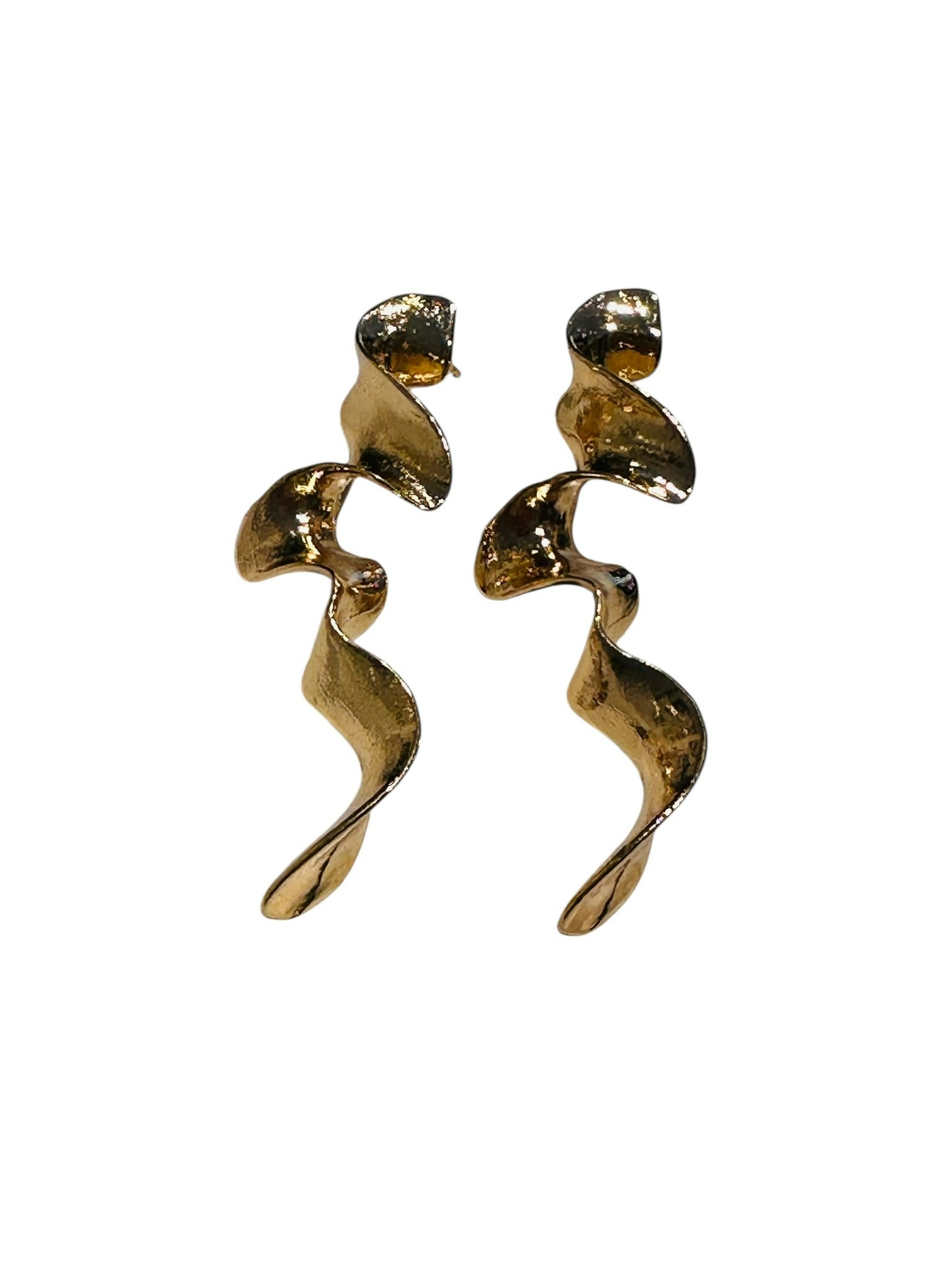 Örhängen krumelurer i guld