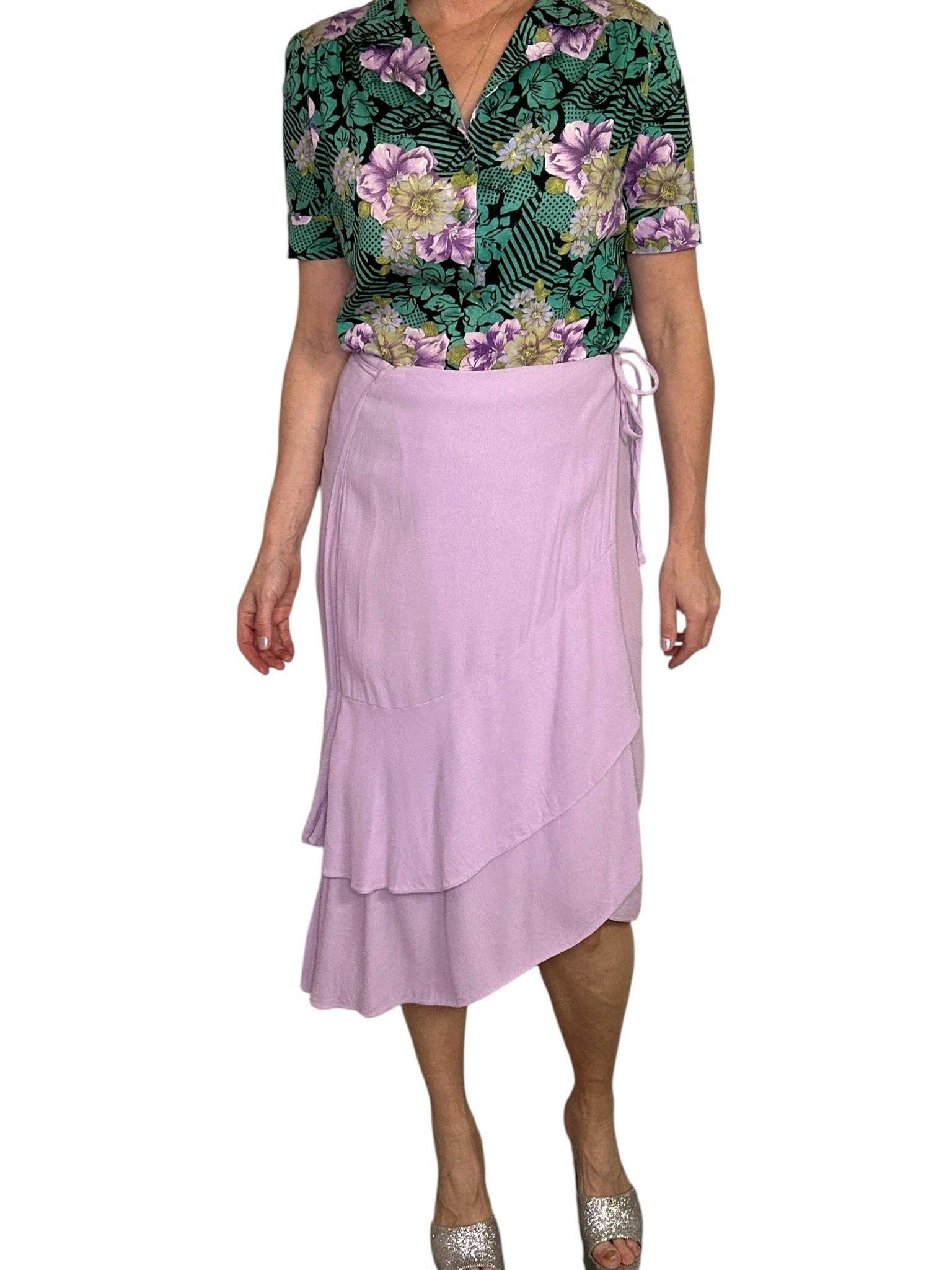Dagmar omlottkjol i lavendel