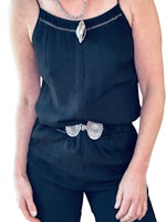 Hilfiger svart jumpsuit i bohostil