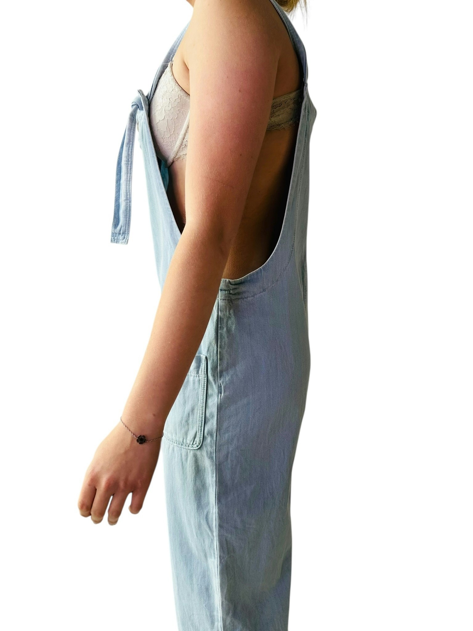 Sezanne hängselbyxa i denim