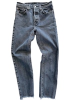 Levi’s 501 26/28 grå avklippta ben