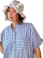 Blommig solhatt