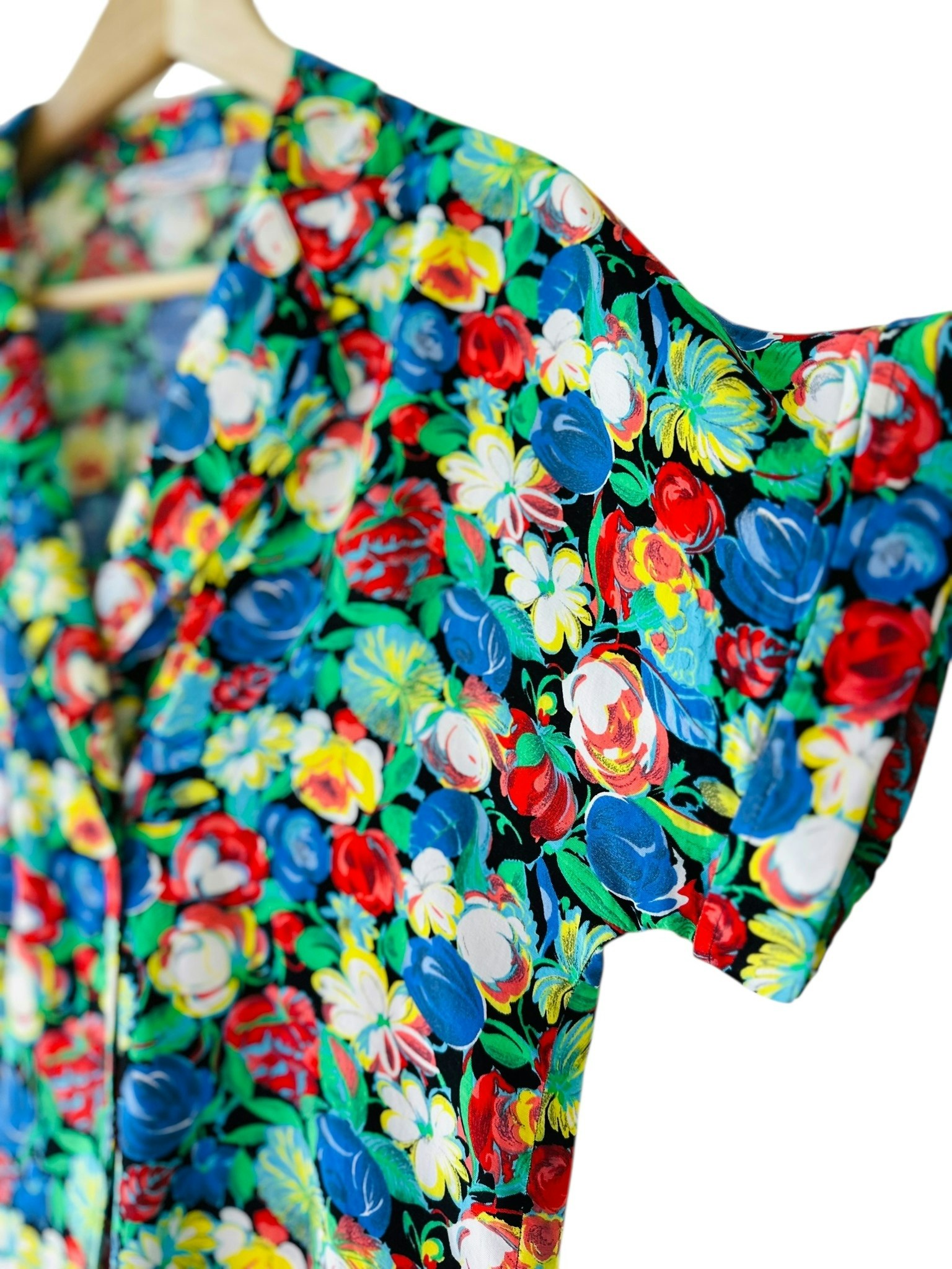Vintage blommig blus