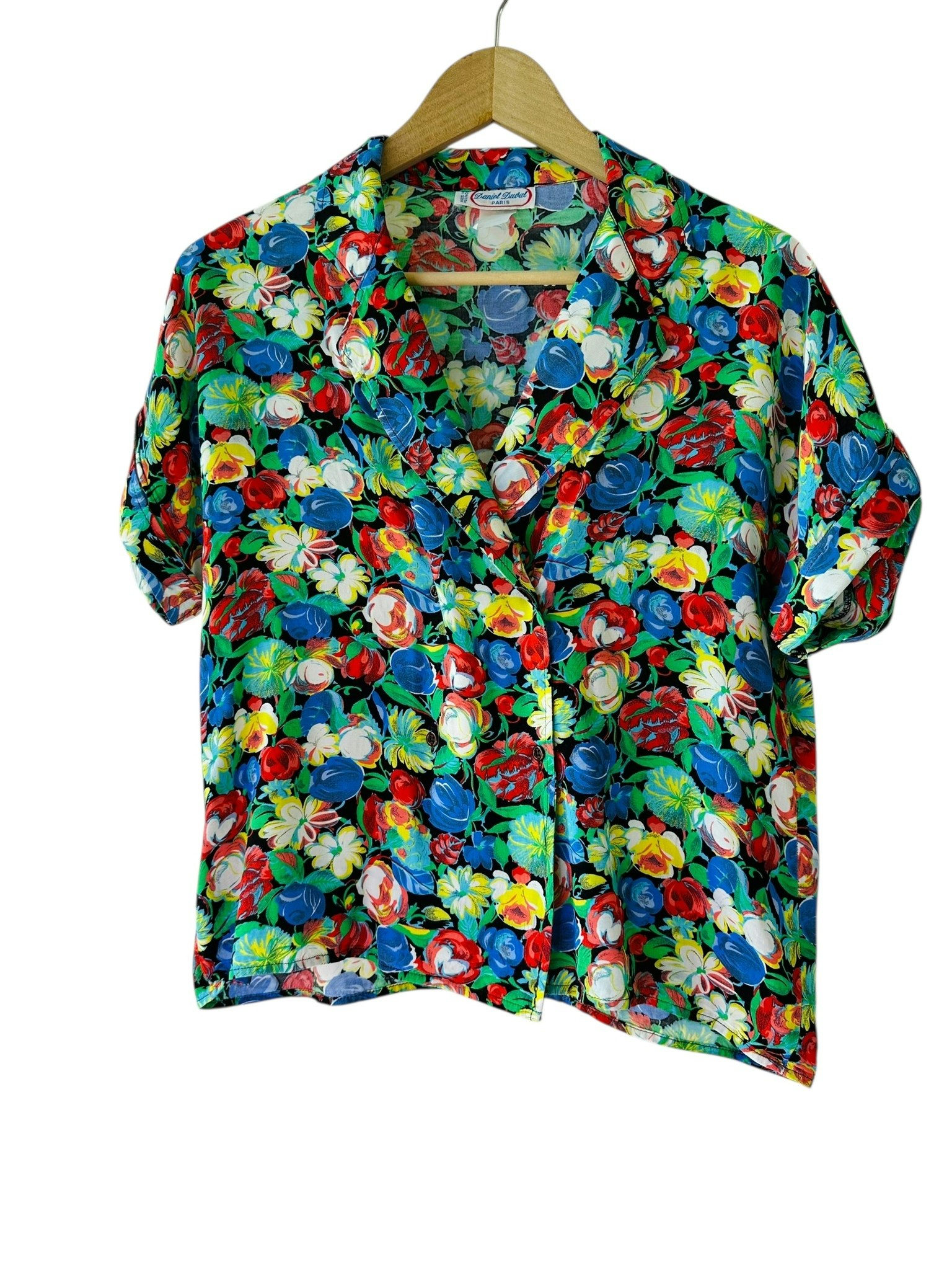 Vintage blommig blus
