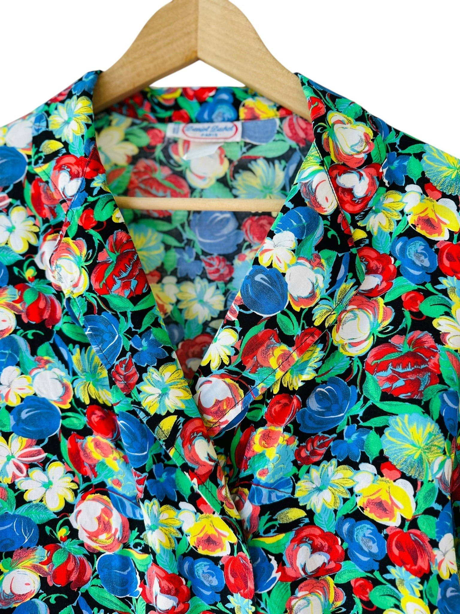 Vintage blommig blus