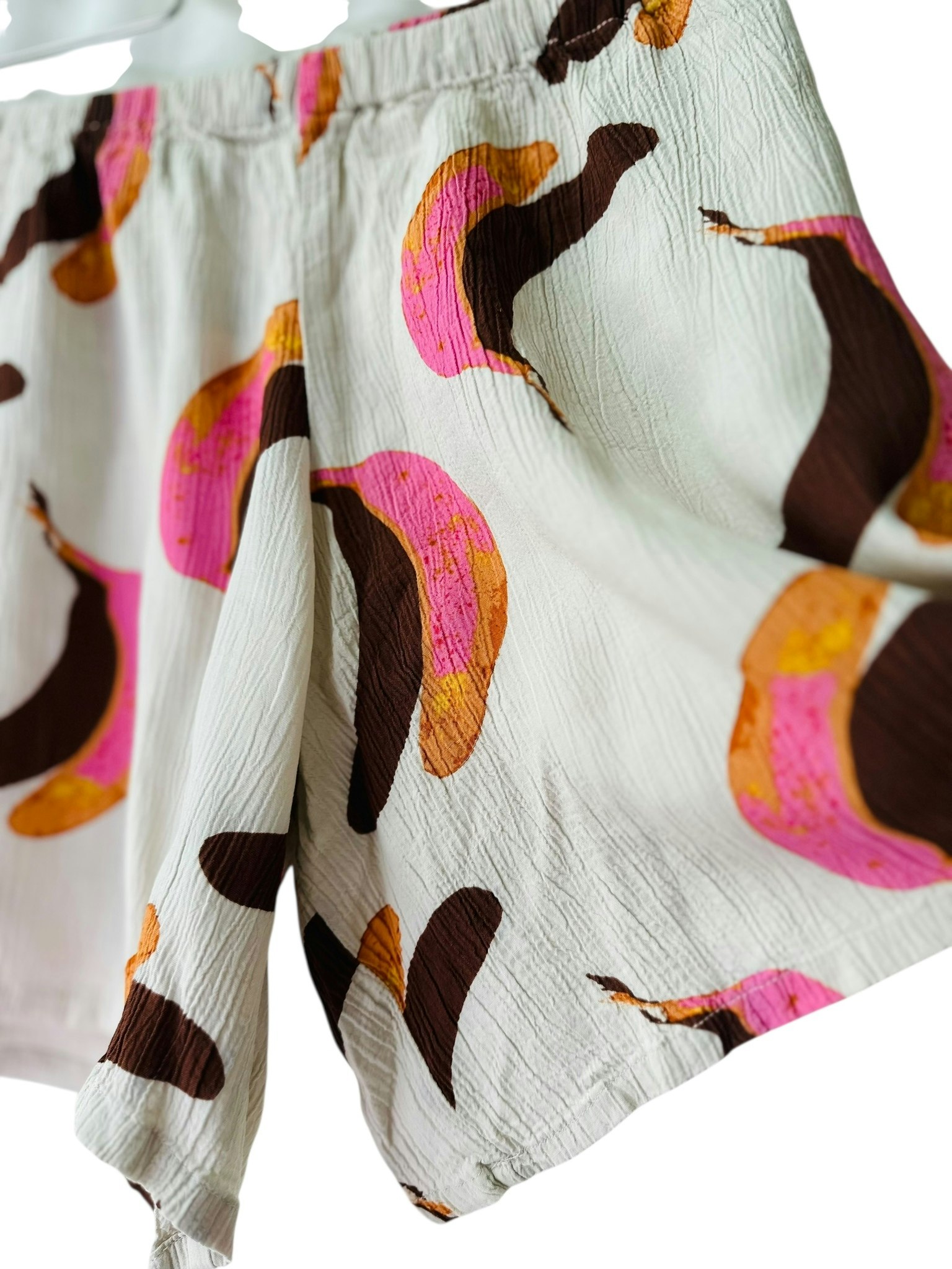 Shorts med banan-print