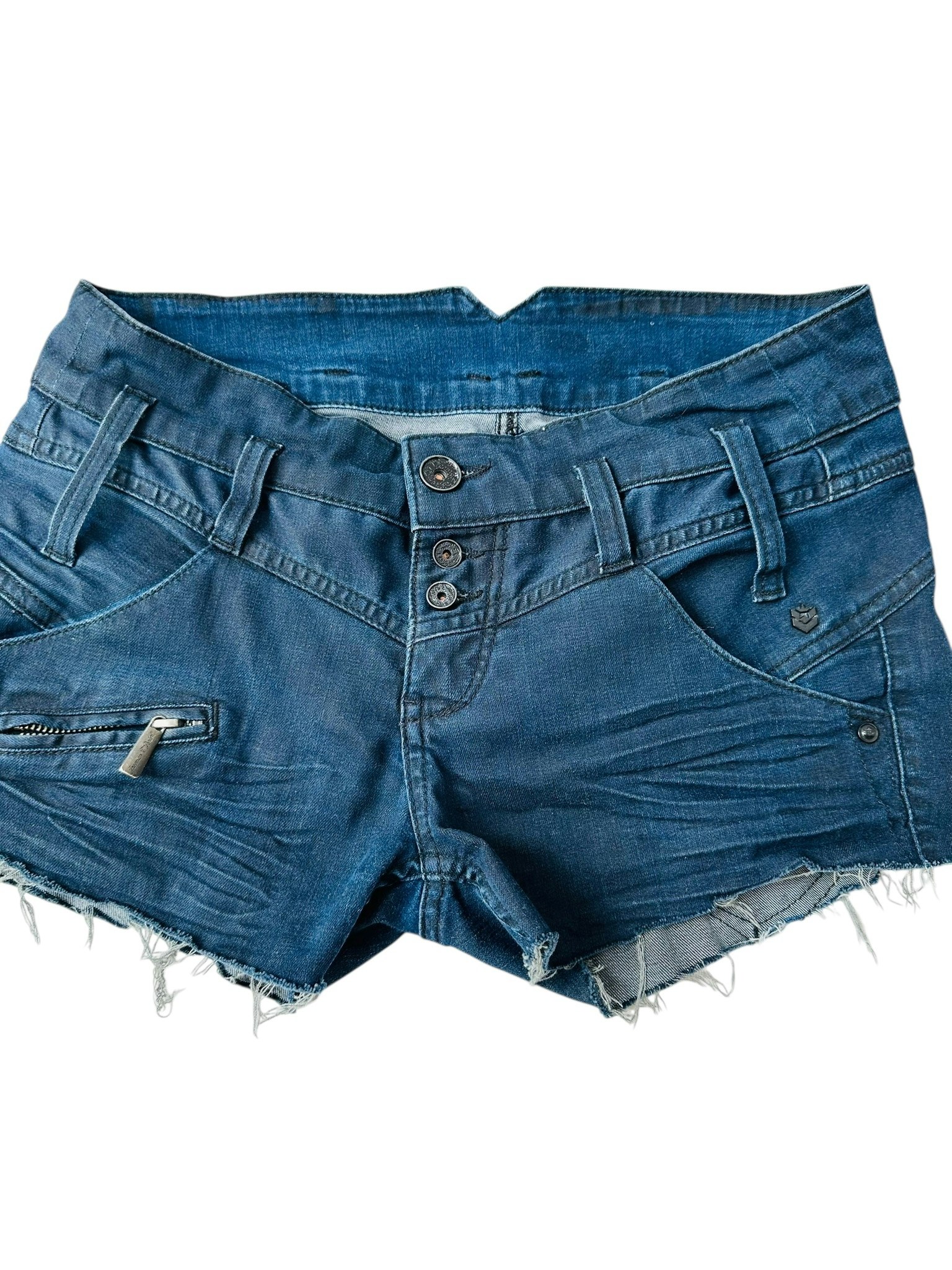 Vintage shorts med låg midja