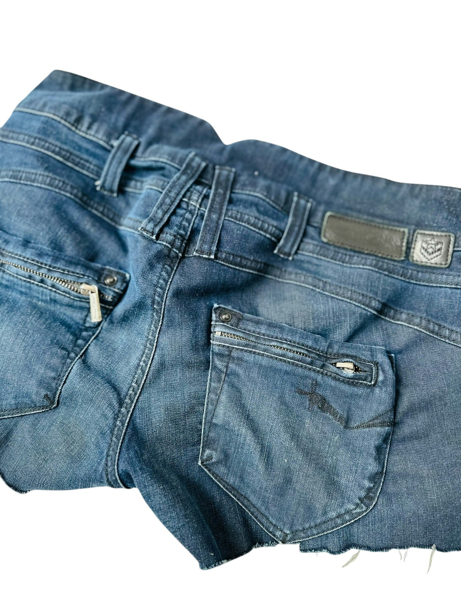 Vintage shorts med låg midja