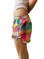 Rutiga färgglada shorts