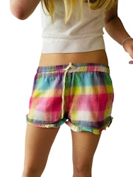 Rutiga färgglada shorts