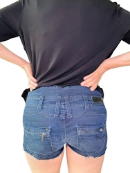 Vintage shorts med låg midja