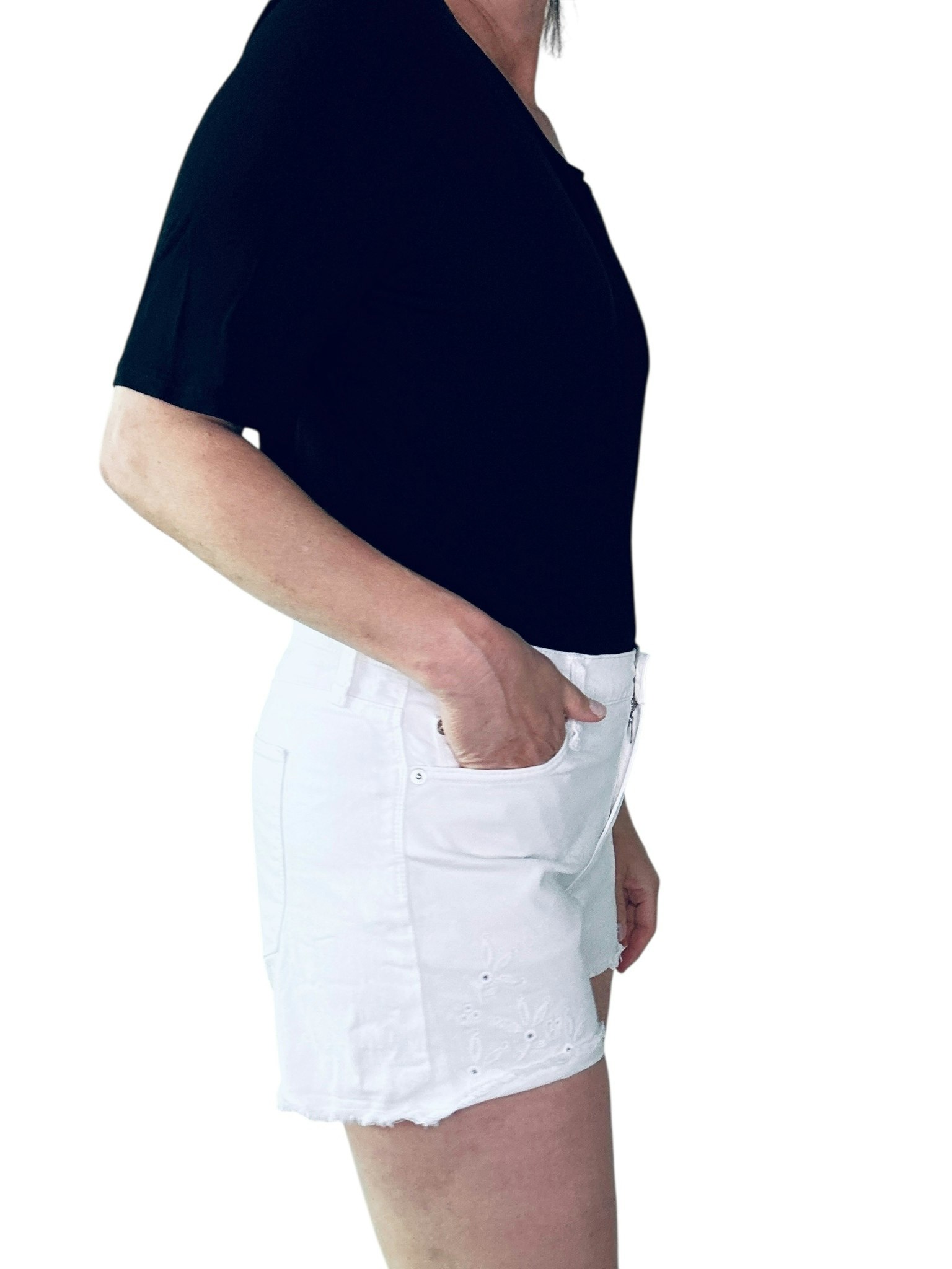 Vita jeansshorts