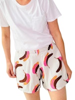 Shorts med banan-print