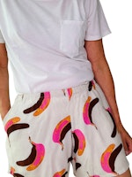 Shorts med banan-print