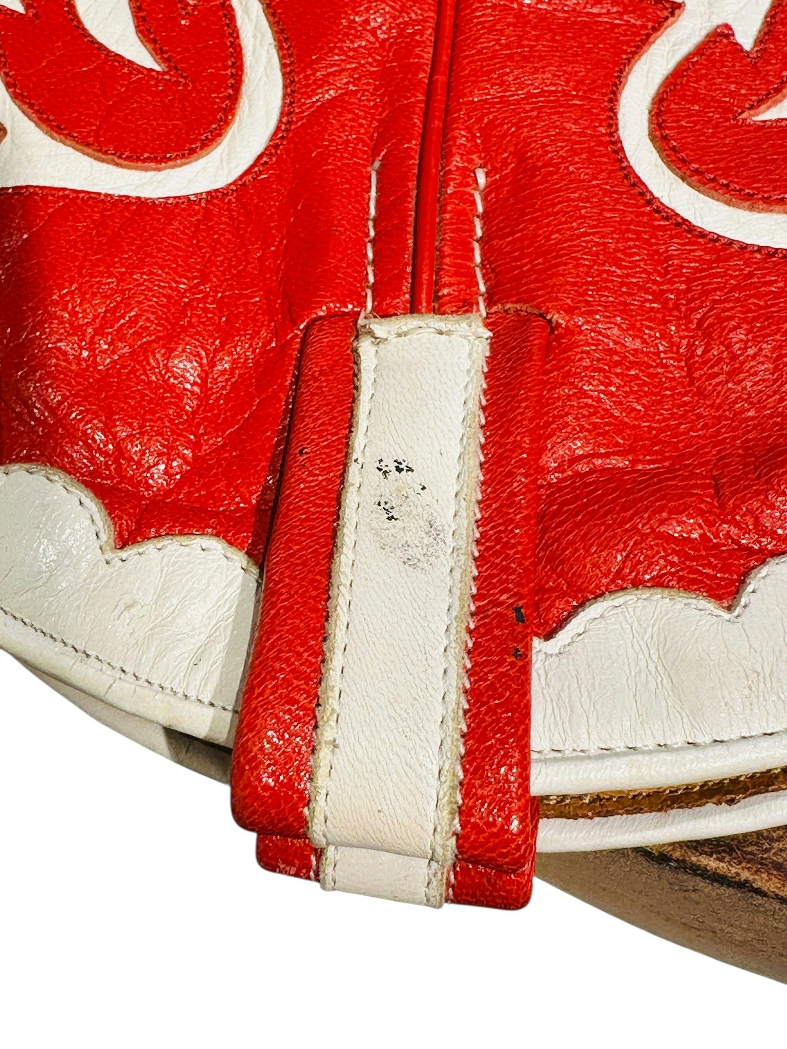 Vintage cowboyboots - röda