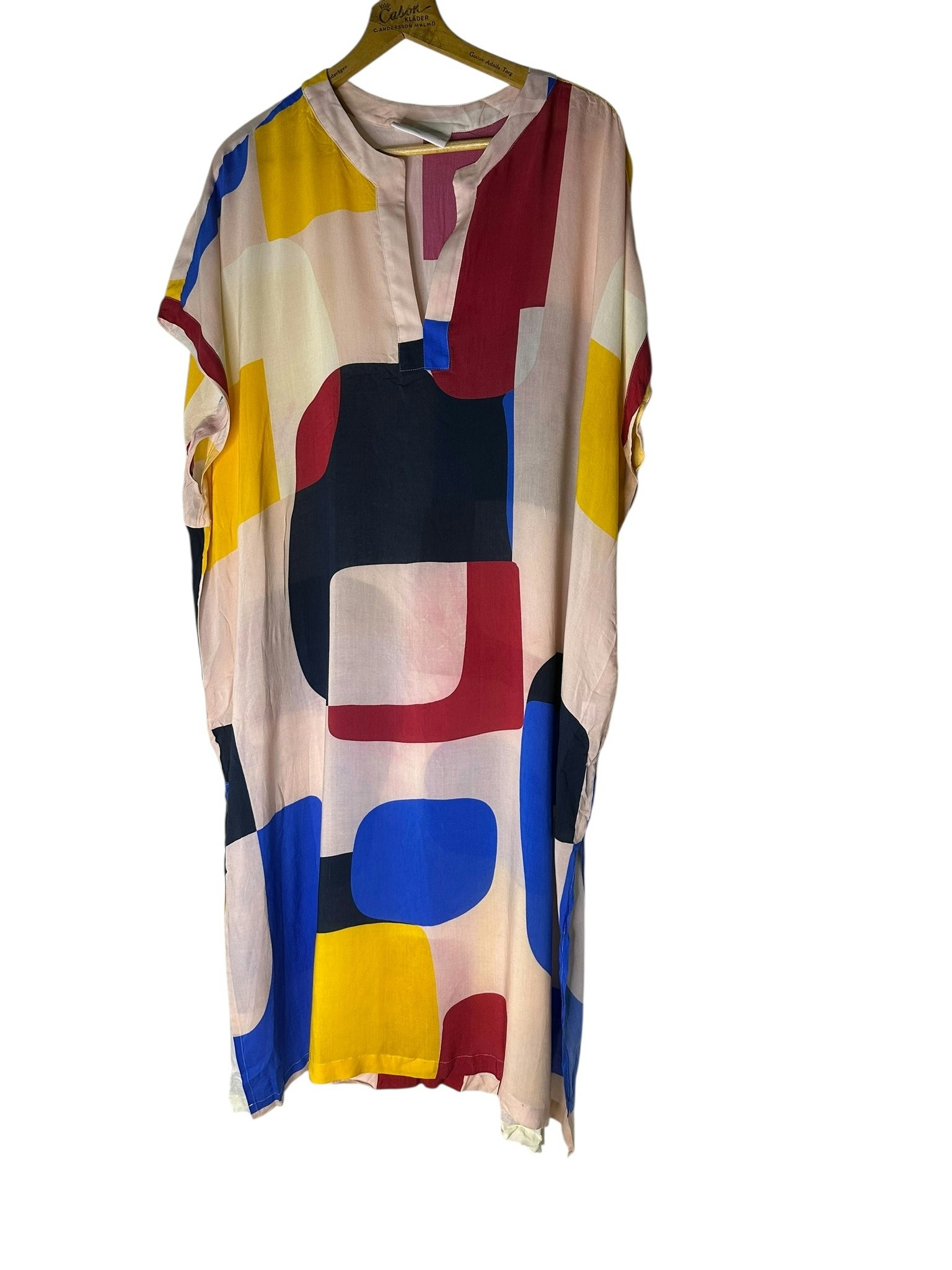 Scampi blockmönstrad kaftan