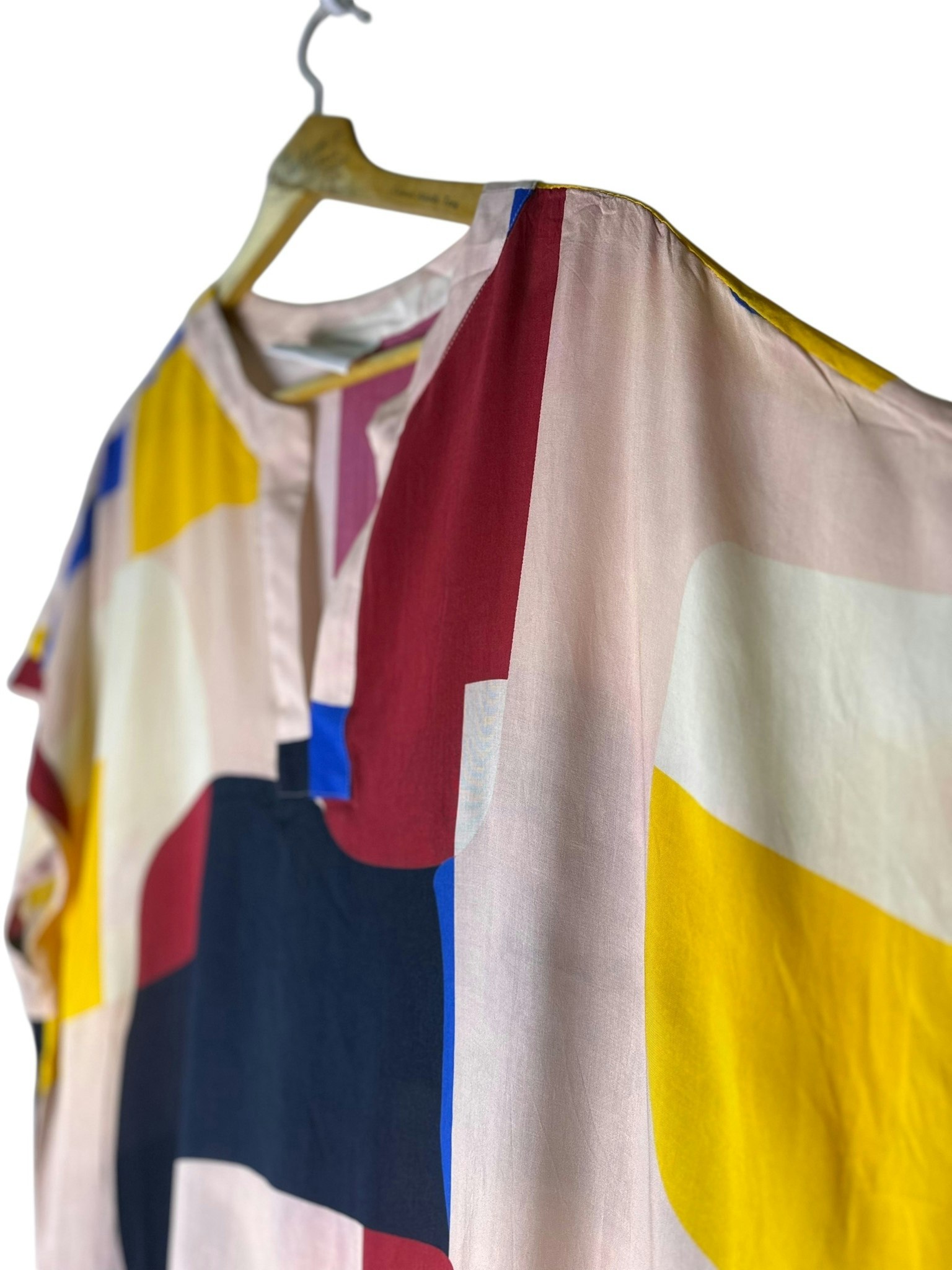 Scampi blockmönstrad kaftan