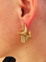 Örhängen stjärnor - guld