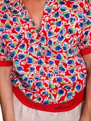Vintage blommig topp